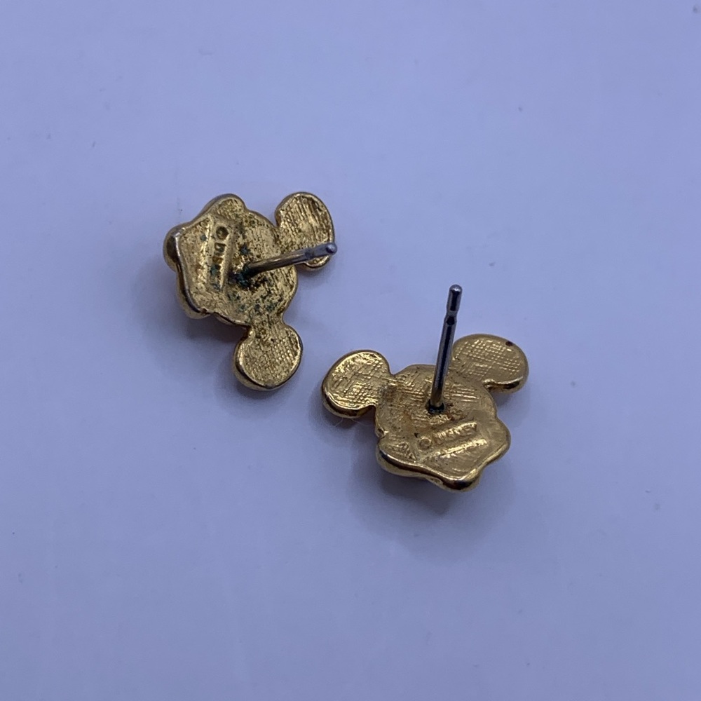 Disney Gold Mickey Mouse Stud Earrings - Picture 2 of 3